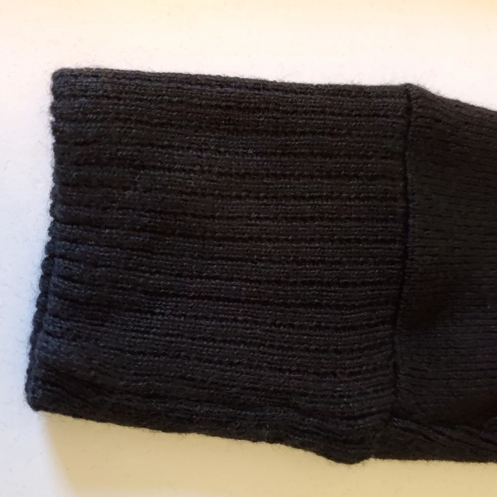 Nasty Gal Black Oversized Long Sleeve Sweater Sz 10